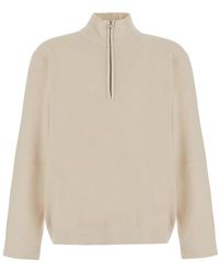 NN07 - Sweater With Turtleneck And Half Zip Closure On The Front - Lyst