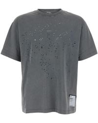 Satisfy - T-Shirt With Round Neck And Logo On The Front For - Lyst