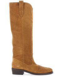 Via Roma 15 - Boots With Almond Toe And Low Block Heel - Lyst