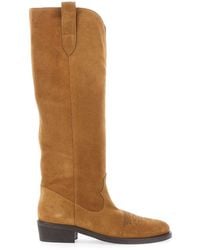 Via Roma 15 - Boots With Almond Toe And Low Block Heel - Lyst
