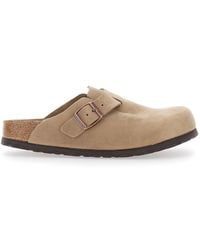 Birkenstock - 'Boston' Mule With Buckle Closure And Round Toe - Lyst