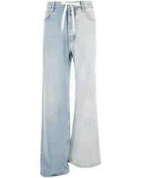 Balenciaga - Jeans 'Fifty-Fifty' Con Gambe Asimmetrice - Lyst