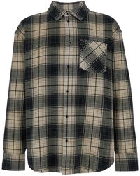 Purple Brand - Brand Shirt With Check Motif And Patch Pocket - Lyst