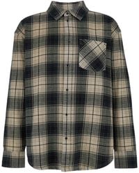 Purple Brand - Shirt With Check Motif And Patch Pocket - Lyst