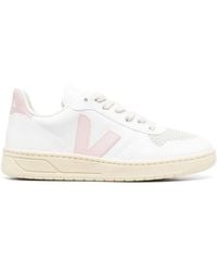 Veja - V-10 Faux Leather Sneakers - Lyst