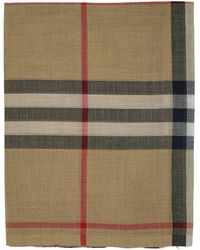 Burberry - Scarf With Giant Check - Lyst