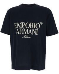 Emporio Armani - T-Shirt Crew Neck - Lyst