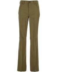 The Attico - Pantaloni Con Passanti Per Cinture E Logo Sul Retro - Lyst