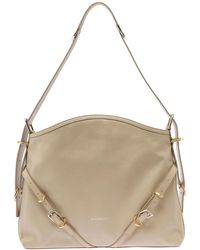Givenchy - Borsa A Spalla 'Voyou' Con Stampa Logo Goffrata - Lyst