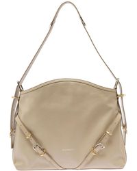 Givenchy - 'Voyou' Shoulder Bag With Embossed Logo - Lyst