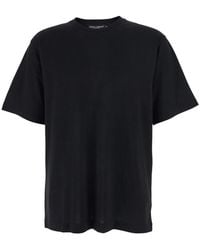 Dolce & Gabbana - Crew Neck T-Shirt With Back Logo Patch - Lyst