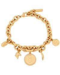 Chloé - Chloã Metallic Bracelet With Charms And Chain-Link Design - Lyst