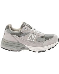 New Balance - 993 Low Top Sneakers With Logo Patch - Lyst