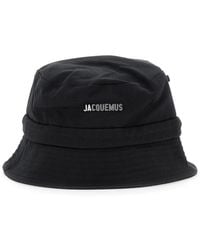 Jacquemus - 'Le Bob Gadjo' Bucket Hat With Logo Lettering On The Front And Self-Tie Closure On The Rear - Lyst