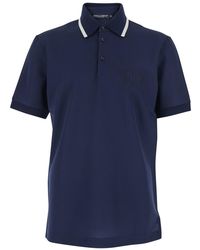 Dolce & Gabbana - Polo Shirt With Logo On Front - Lyst