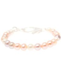 Hatton Labs - Bracelet With Mixed Freshwater Pearls - Lyst
