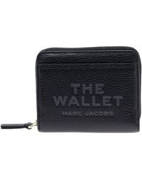 Marc Jacobs - 'The Mini' Wallet With Engraved Logo On The Front - Lyst