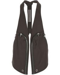 Rick Owens - 'Bauhaus' Sleeveless Vest With Two Front Zip Closure - Lyst