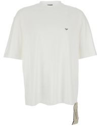 Emporio Armani - T-Shirt Crew Neck Cotton - Lyst