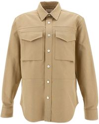 Alexander McQueen - 'Military' Shirt With Patch Pockets - Lyst