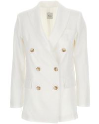 Le Plain - Double-Breasted Blazer - Lyst