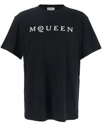 McQueen - T-Shirt With Logo - Lyst