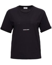 Saint Laurent - Classic Logo T-Shirt For - Lyst