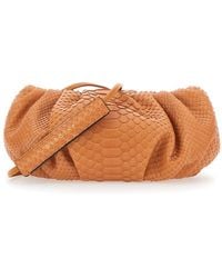 Biaggini - Pillow Is A Clutch With Python Details And A Vibrant, W - Lyst