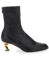 McQueen - Heeled Ankle Boots - Lyst