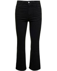 ICON DENIM - High-Waisted Mini Flare Jeans - Lyst