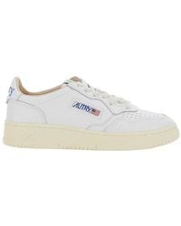 Autry - 'Medalist' Low Top Sneaker With Logo Patch On Tongue And S - Lyst