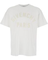 Givenchy - Paris Cotton T-shirt - Lyst