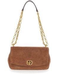 MICHAEL Michael Kors - Michael Turnlock Mini Crossbody Handbag With Chain And Metal Details - Lyst