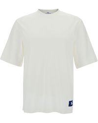 Burberry - Crewneck T-Shirt With Equestrain Knight Patch - Lyst