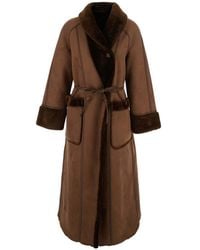 Urbancode - Merino A Line Swingcoat With Notched Revers And Long Sleeves - Lyst