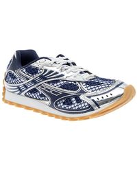 Bottega Veneta - 'Orbit' Low Top Sneakers With Logo Patch On The Tongue And Mesh Panels - Lyst