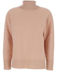 Twinset - Maglione A Collo Alto Con Dettagli A Coste - Lyst