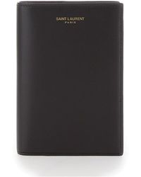 Saint Laurent - Bicolor Document Holder With Logo Lettering On The - Lyst