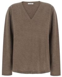 The Row - 'Poesis' Sweater With V-Neck And Long Sleeves - Lyst