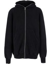 Rick Owens - Felpa Con Cappuccio E Tasca A Marsupio Sul Fronte - Lyst