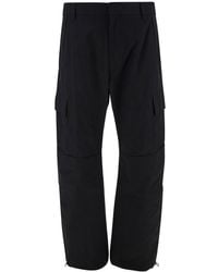 Givenchy - Arched Cargo Pants With Logo Embroidery - Lyst