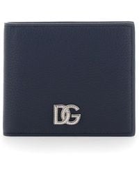Dolce & Gabbana - Bi-Fold Wallet With Logo Plate On The Front - Lyst