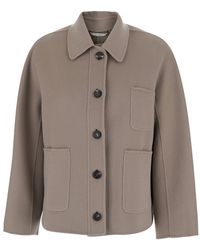 Max Mara - 'Chloe' Jacket With Shirt Collar And Front Fastening - Lyst