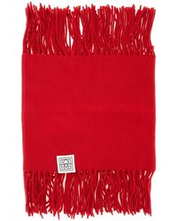 TOTEME - Scarf Fringed Cashmere Wool Scarfs - Lyst