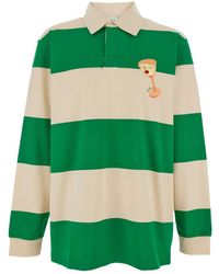 Drole de Monsieur - 'Le Polo Cocktail' Polo Shirt With Detail On T - Lyst