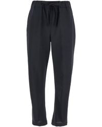 Semicouture - 'Buddy' Cropped Pants With Drawstring Waist - Lyst