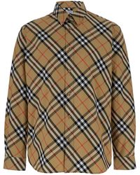 Burberry - Camicia Con Motivo Check All-Over - Lyst