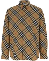 Burberry - Shirt With All-Over Check Motif - Lyst