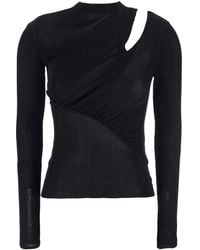 Self-Portrait - Maglia A Maniche Lunghe Con Dettaglio Cut-Out - Lyst