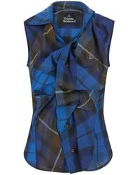 Vivienne Westwood - Drunken Shirt Mini Blouse - Lyst